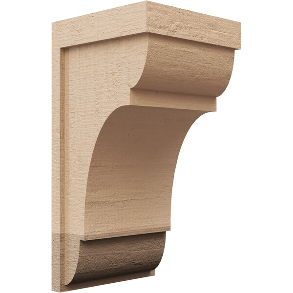 Ekena Millwork 11"W x 11"D x 22"H Wide Bryant Rough Cedar Woodgrain TimberThane Corbel, Primed Tan CORUR11X11X22BRYRCPR - main
